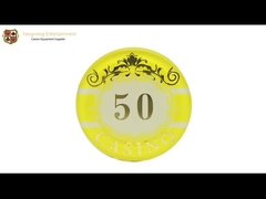 Makau trzywarstwowe kryształowe akrylowe żetony do pokera w kasynie zestaw 760 sztuk złota stemplowanie UV