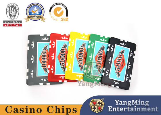 kupować ABS 11.5g Profesjonalny zestaw żetonów do pokera Baccarat Texas Żółty Zielony Czerwony Kolor produkcja online