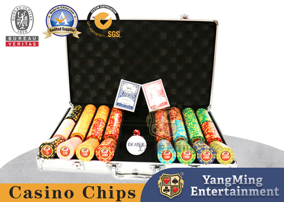 kupować Dostosowane 600 sztuk klubowe żetony Texas poker stół żetony do gry zestaw pudełko ze stopu aluminium produkcja online