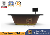 10 Person Casino Poker Table Solid Wood Baccarat Gambling Table
