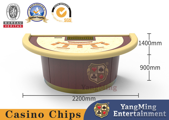 kupować Konwencjonalny półokrągły stół do gry w black jacka z płytą chipową Casino Club produkcja online
