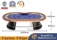 Texas Fiber Wood Casino Poker Table Competition Oval Metal Step Club