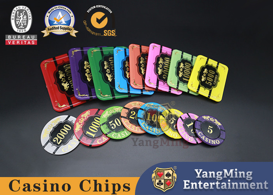 kupować 40mm niestandardowy zestaw żetonów do pokera stół do kasyna Baccarat Dragon Tiger akrylowy kryształ pozłacany produkcja online