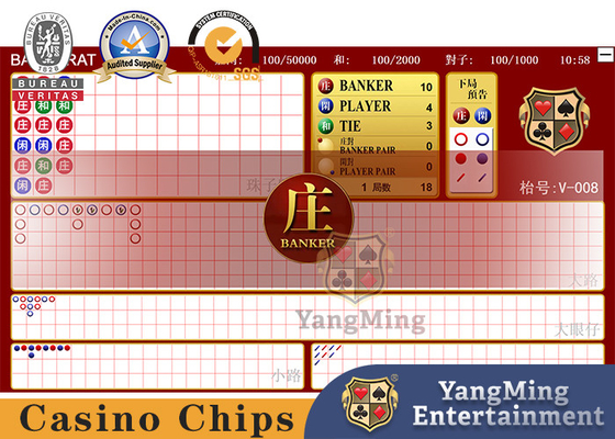 kupować Elektroniczny system oprogramowania Baccarat Poker Table z wyświetlaczem o wysokiej rozdzielczości na blacie stołu produkcja online