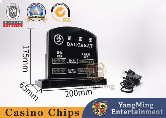 kupować Przezroczyste akcesoria do gier kasynowych LED elektroniczna czerwona karta Baccarat Poker stół do gry karta zakładu produkcja online