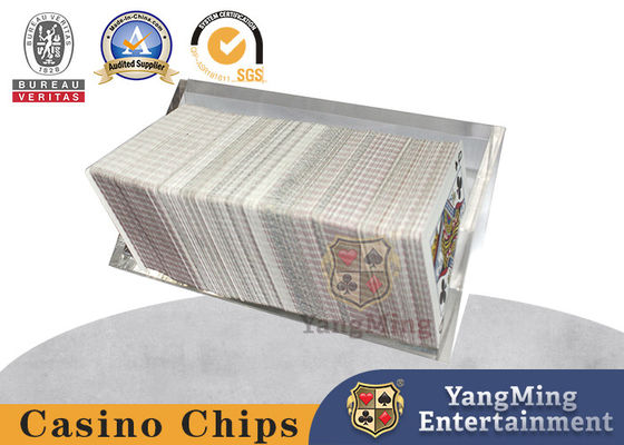 kupować Trójkątny przezroczysty akrylowy półka z kartami na odpady Black Jack Poker Table Deck Card Box produkcja online