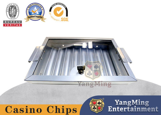 kupować Elektroplacowany srebrny metaliczny 8-grid Casino Chip Tray Poker Table Jednorazowa warstwa z blokadą chip float produkcja online