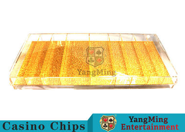 kupować Mieszanie Gold Luxury Casino Chip Tray Żółty kolor do gier hazardowych Porker Chip produkcja online