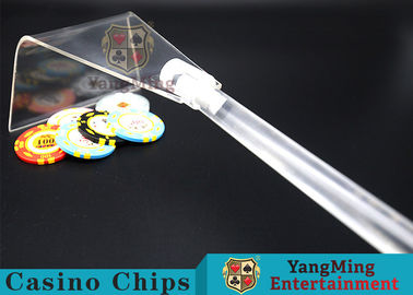 kupować Nowy niestandardowy styl przezroczyste karty do gry Clay Round Chip Rake na akcesoria do stołu pokerowego w kasynie produkcja online
