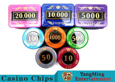 kupować 730 sztuk Crystal Screen Style Roulette Chip Set / Poker Game Set w aluminiowej obudowie produkcja online