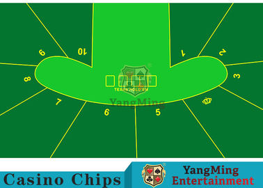 kupować 100% tkanina poliestrowa 10 graczy Texas Holdem Poker Table Layout Casino Layout For Standard Poker Games Błękitny kolor produkcja online