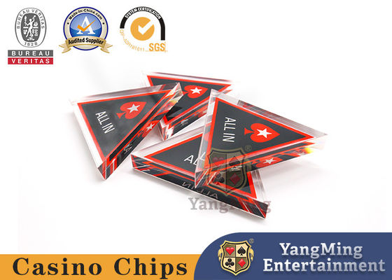 kupować Trójkątna akrylowa karta pozycjonowania stołu w kasynie Texas Hold'Em produkcja online