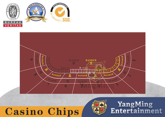 kupować Pokerowy klub wodoodporny obrusy na zamówienie Baccarat 9 graczy pokerowe obrusy gry produkcja online