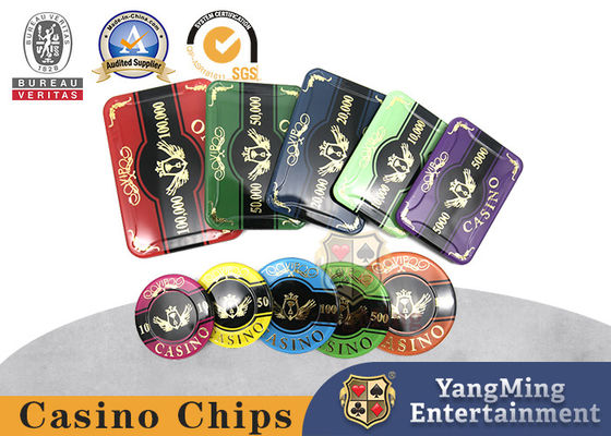 kupować Zamówiony zestaw dwóch warstw akrylowych żetonów Baccarat Poker Chips 760 sztuk produkcja online