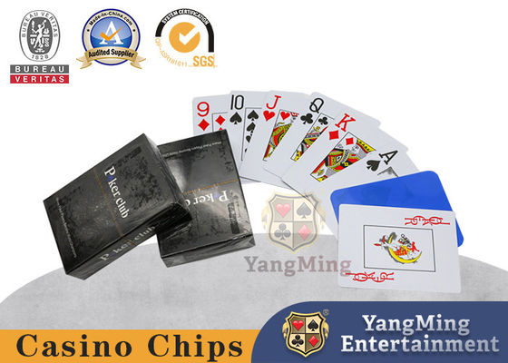 kupować PVC Plastik Duży nadruk 280 g / m2 Czarna skrzynka Poker Karty do gry w pokera w Teksasie produkcja online