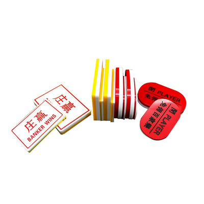 kupować Akrylowe rzeźbienie Baccarat Banker Player Casino Poker Game Table Table Top Chiński English Button produkcja online