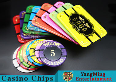 kupować Crystal Acrylic Tiger Image Kasyno Pokerowe żetony Okrągłe 40/45 / 50mm produkcja online