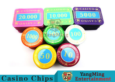 kupować Wielobarwny nadruk Crystal Casino Poker Chip Zestaw Mocny i trwały produkcja online