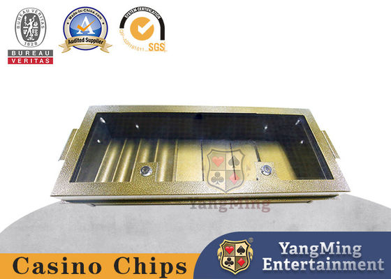kupować Fabryka na zamówienie Casino Club Chips Float Metal Single Layer Poker Chips Tray With Metal Lock Baccarat Table Tray produkcja online