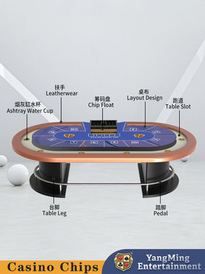 kupować Półokrągły metalowy protector Texas Hold'em Poker Table Entertainment Leisure Club Poker Game Table produkcja online