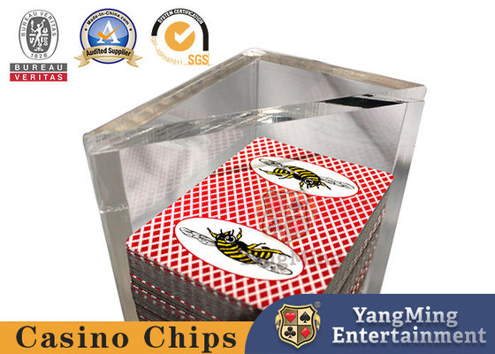 kupować Club Triangle Poker Card Dealer Card Holder Przejrzysty Akrylowy Otwierający Odpady Card Holder Baccarat Texas Akcesoria produkcja online