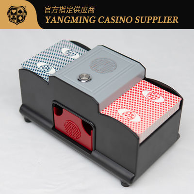 kupować 2 talii z napędem na baterie Dwufunkcyjny Poker Shuffler Baccarat Texas Amusement Game Table Shuffler produkcja online