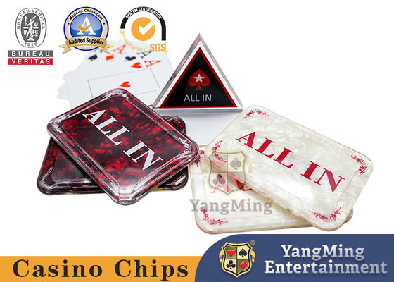 kupować HOT SALE 1PCS Akrylowy Baccarat ALL IN Button Poker Cards Guard Casino Casino Table Bet Brand produkcja online
