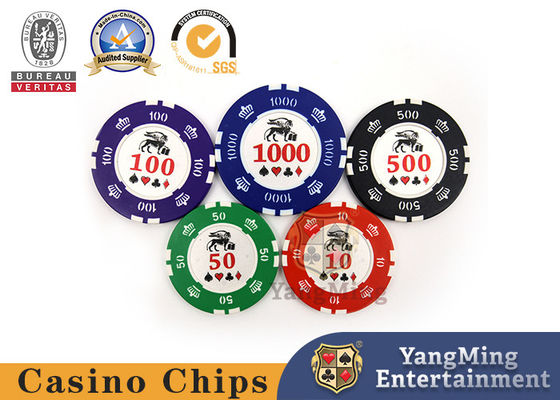 kupować 760 Pieces Of American Iron Core Clay Chip Set Clay Frosted Sticker Chip Texas Anti-False Chip Gra Walutowa Fabryka Spot produkcja online