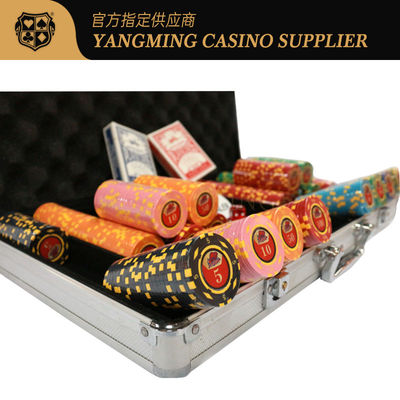 kupować Texas Hold'em Poker Club 600 Pieces Clay Chips Set ABS Poker Chips produkcja online