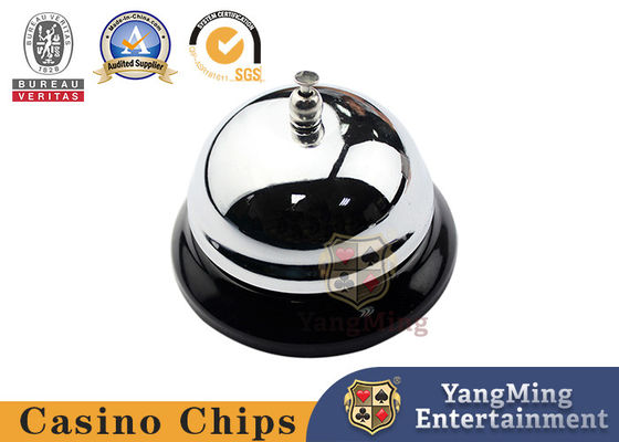 kupować Kasyno Dedykowany dzwonek ze stali nierdzewnej w kolorze srebrnym Baccarat Table Call for Casino Poker Table Games Metal Clap Call Bell produkcja online