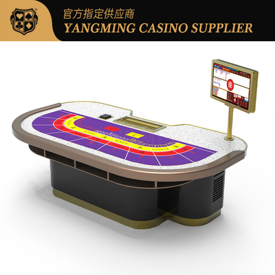 kupować Wysoce zaawansowane rozwiązanie stołowe w kasynie dla 9-osobowych graczy Baccarat / Poker Hybrid z niestandardowym logo produkcja online