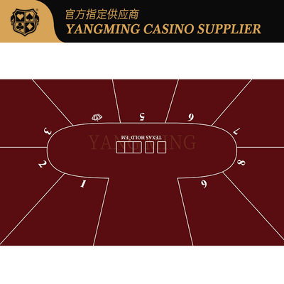 kupować Custom Texas Hold'em Poker Table Mat – 9 Player Casino Game Layout produkcja online