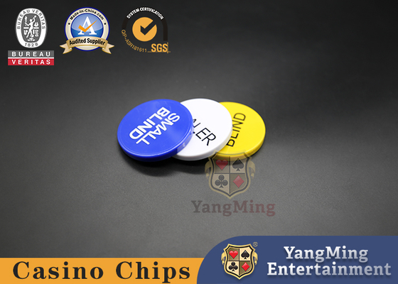 kupować 50 * 6mm Akcesoria do gier kasynowych Texas Poker Vip Club Dealer Big Blind Small Button Casino Table Dedykowany produkcja online