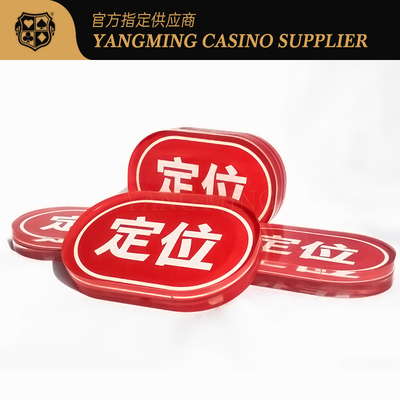 kupować Owalna akrylowa czerwona karta pozycjonowania Niuniu Casino Poker Game Table Card personalizacja produkcja online