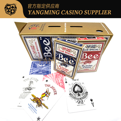 kupować Profesjonalne karty do pokera Casino 310g Bee, amerykańskie, importowane, z czarnym rdzeniem, do gry w bakarata produkcja online