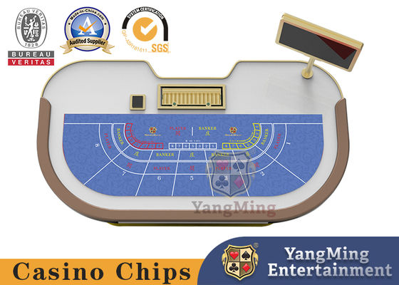 kupować Nowy projekt prosty, nowoczesny pokerowy stolik z drewnianymi nogami, trwały pokerowy stolik, stolik bakara. produkcja online