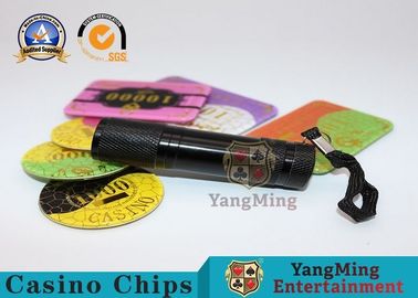 kupować 365 - 395nm LED Poker Chips Latarka UV Fioletowy Fioletowy Lekki Szczotkowany Materiał Aluminium produkcja online
