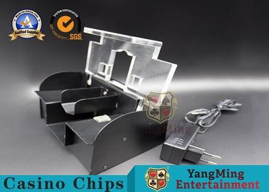 kupować 1 - 2 Deck Casino Poker Dedykowane tasowanie kart z metalową przezroczystą pokrywą produkcja online