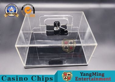 kupować Texas Hold'em 400 - Yard Mobilna zamykana kasetka na pieniądze Zagęszczona, w pełni przezroczysta skrzynka na chipy Spot Club Dedykowany produkcja online
