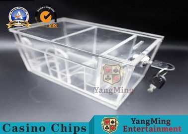 kupować Two Sides Box Gaming 8 Deck Akrylowy pokrowiec do pokera z zamkami produkcja online
