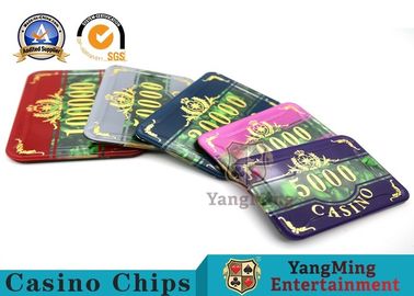 kupować Modny brązujący akrylowy fioletowy zestaw chipów do pokera w kasynie Anti-Counterfeit Konfigurowalny produkcja online