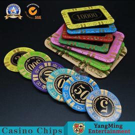 kupować 13,5g Prostokątne żetony do pokera / stół do gry Plastikowe żetony RFID UV Light Casino Poker Club VIP Chips produkcja online