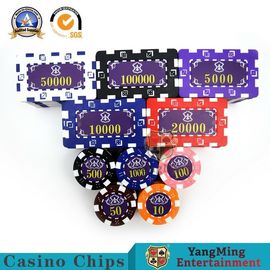 kupować 760 sztuk 14g ABS Żelazny rdzeń Niestandardowy amerykański plastikowy zestaw chipów do pokera w kasynie Ink Silk Screen Bronzing produkcja online