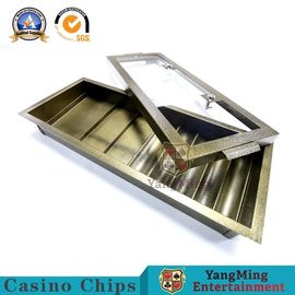 kupować Mashup RFID Casino Metalowa taca na chipy Jednowarstwowa podwójna blokada 540 * 210 mm produkcja online