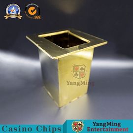 kupować Metalowe karty do gry z pół guzikiem Uchwyt na karty do pokera 10,5 * 10,5 * 17,5 Certyfikat SGS produkcja online