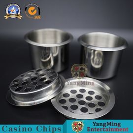 kupować 70g Kasyno Akcesoria do gier Stół Texas Hold 'Em Stal nierdzewna Spadek w popielniczce do uchwytów na napoje na stole pokerowym produkcja online