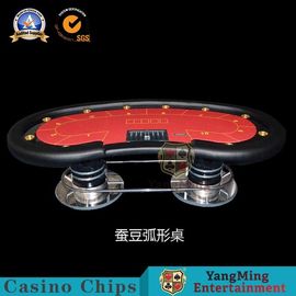 kupować 8-10-osobowy owalny składany stół do pokera w kasynie Stół do pokera Texas Hold'Em z wodoodpornym blatem z tkaniny produkcja online