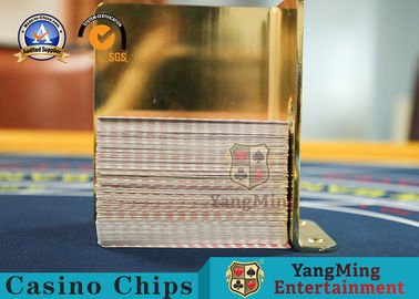 kupować Casino Club Akcesoria do stołu pokerowego Karty do gry Uchwyt na wyrzucenie 8 talii Karty Nośnik Materiał metalowy produkcja online