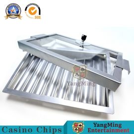 kupować 8/12 rzędów Metalowa srebrna taca na żetony kasyna Baccarat Texes Dostosuj luksusowe koła do ruletki Blackjack Table Float produkcja online