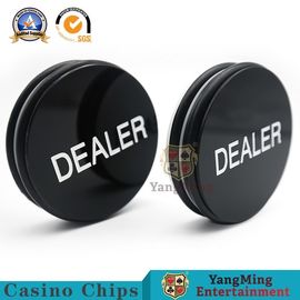 kupować Casino Baccarat Markers 76mm Niestandardowy czarny biały jedwabny grawerowany przycisk Texas Holdem produkcja online